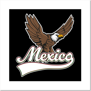 Mexico eagle logo Posters and Art